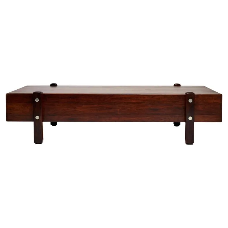 Sergio Rodrigues Eleh Rectangular Wood Coffee Table