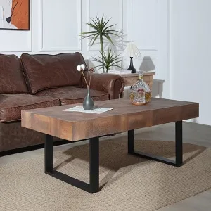 Leva Industrial Rectangular Coffee Table