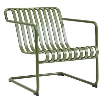 HAY Palissade Green Steel Outdoor Lounge Chair