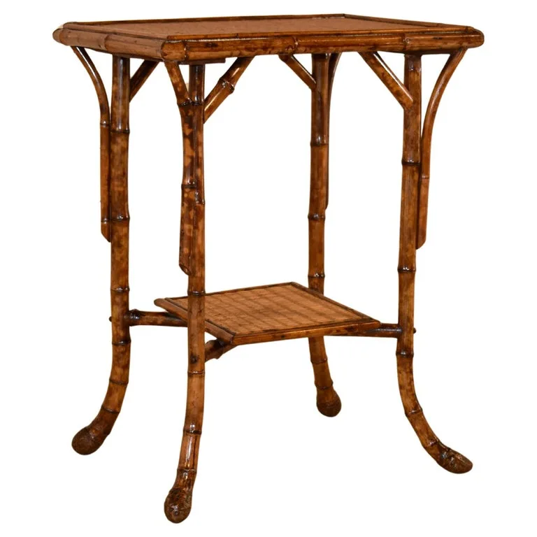 Rectangular Rattan Side Table