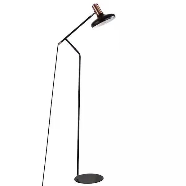 Minimalist Black Metal Floor Lamp