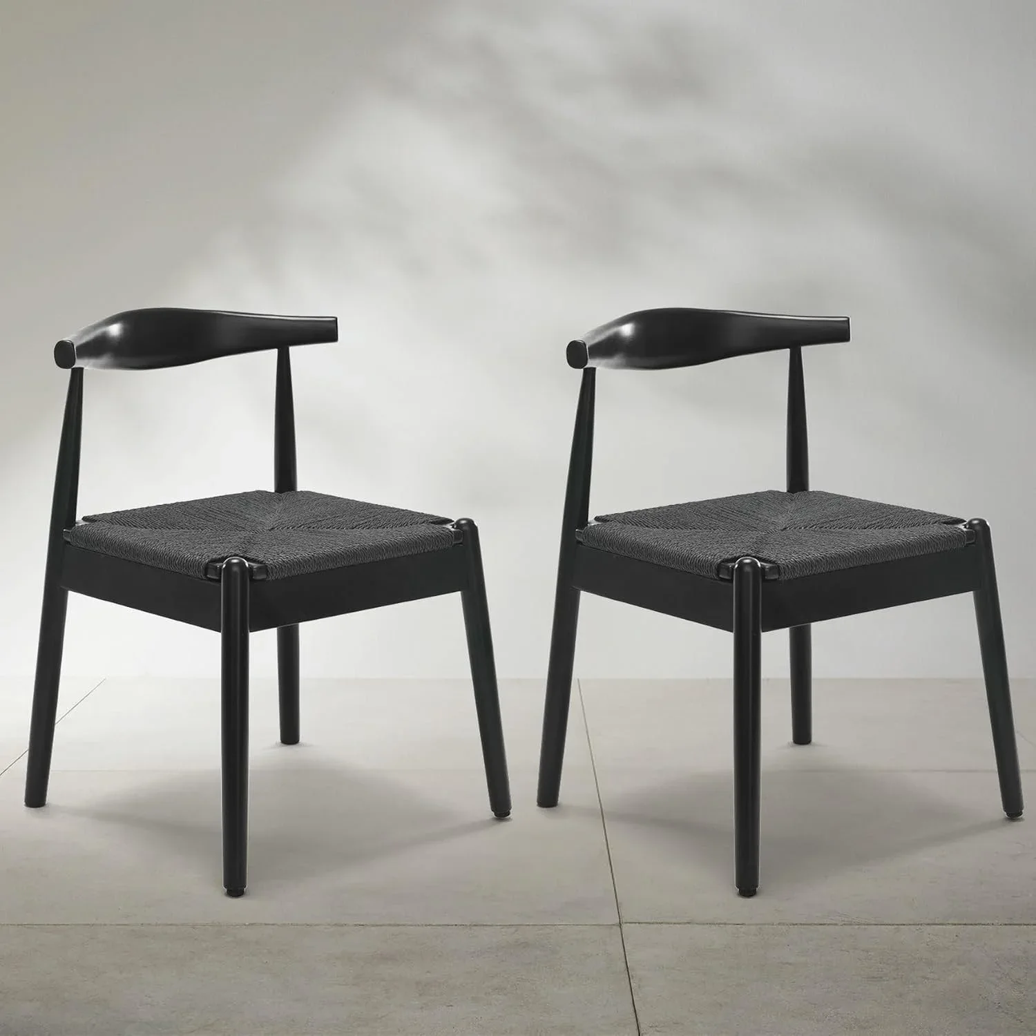Black Wood Dining Chair