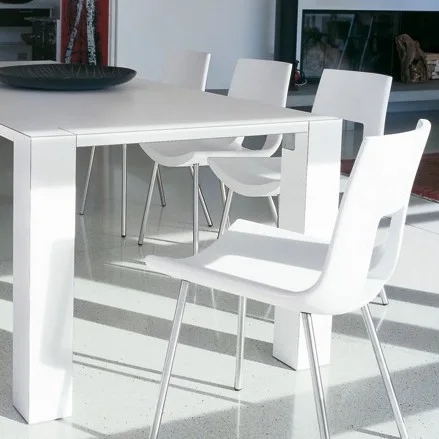 Tonon Nine Eighteen Modern White Plastic Dining Chair