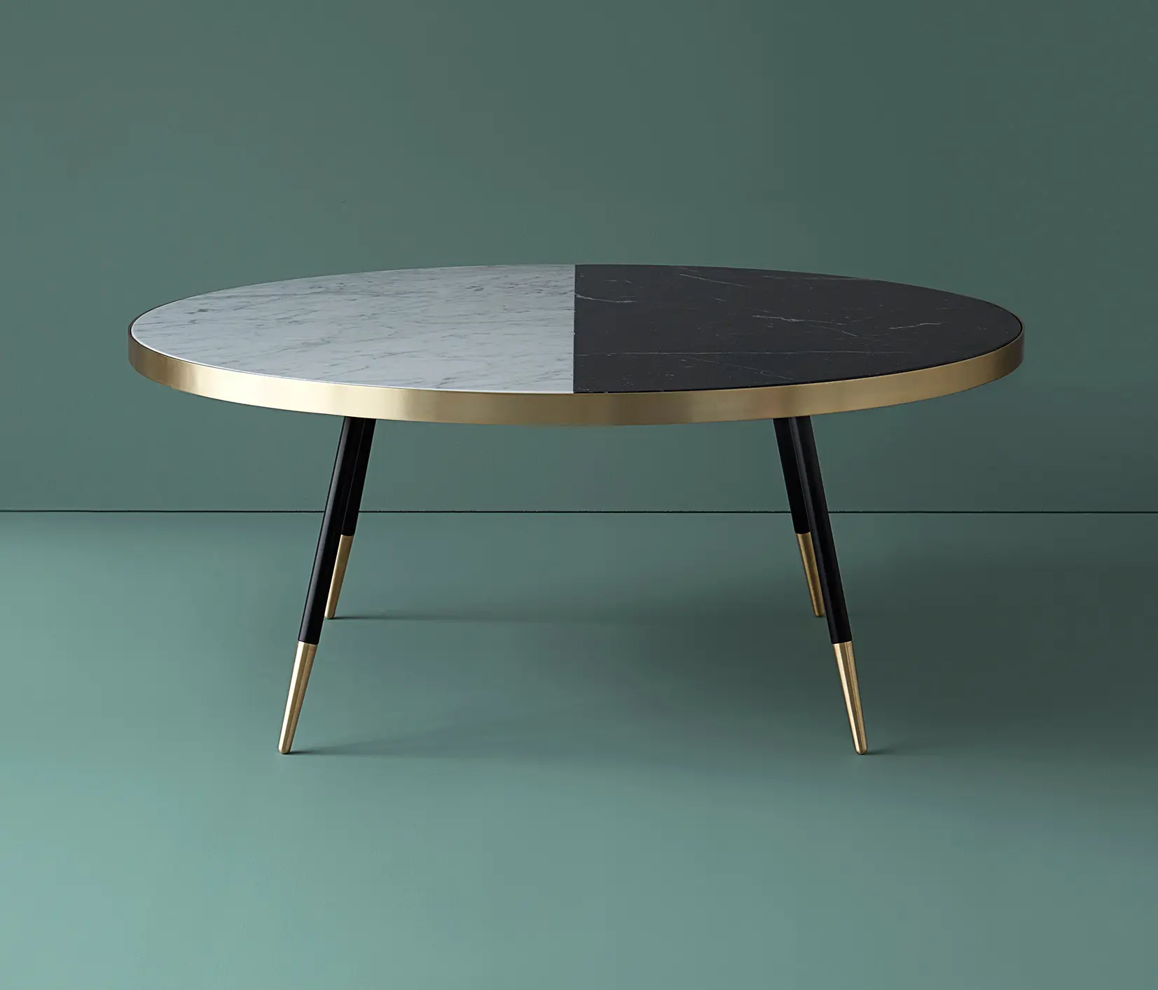 Band Round Marble Coffee Table