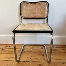 Cesca Black and Chrome Cantilever Chair