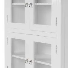 Hampton White Painted Wood Wall Cabinet