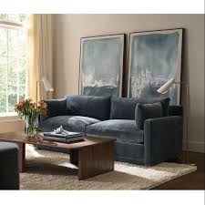 Blue Textured Sofa