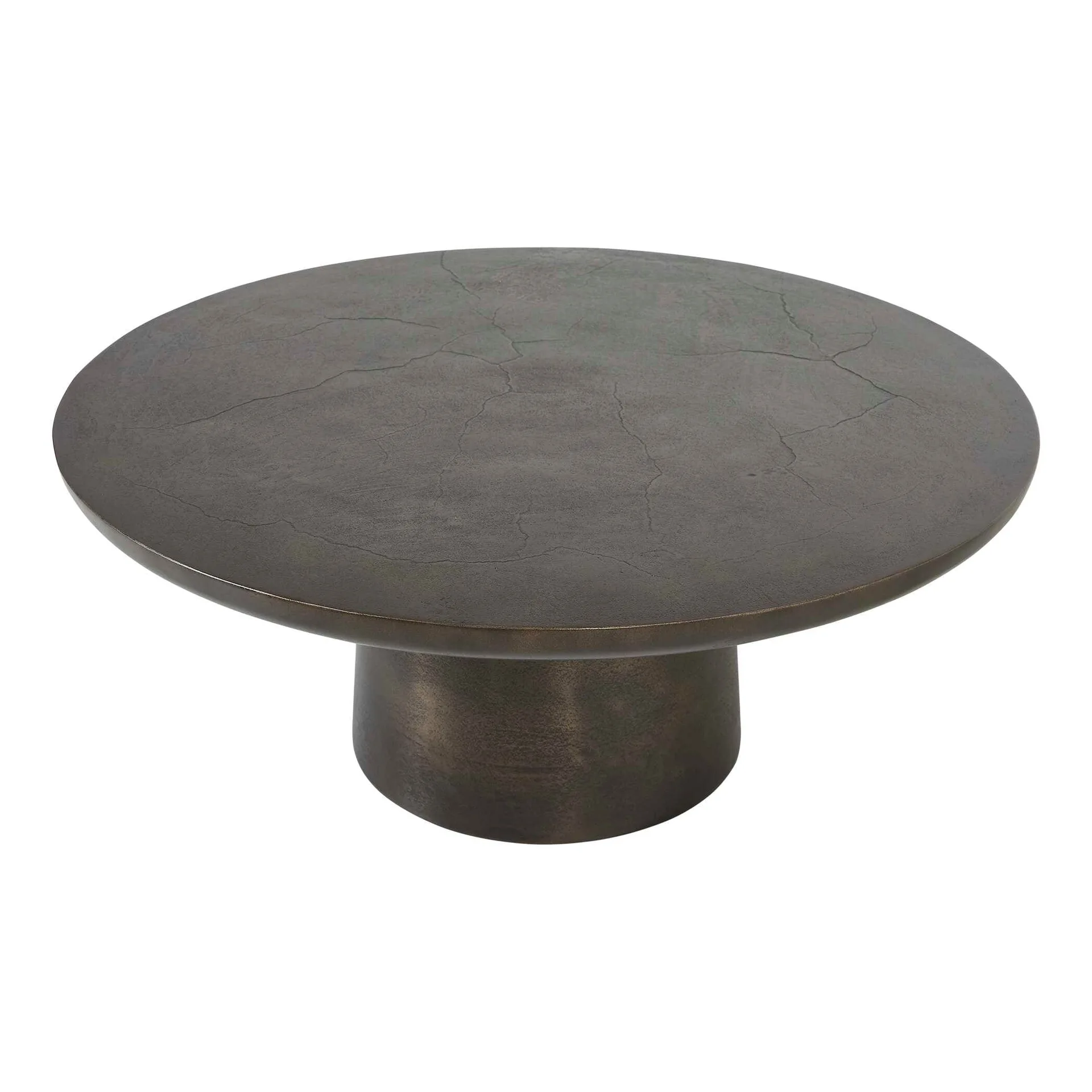 Madrone Round Bronze Coffee Table
