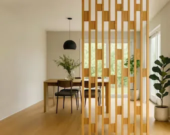 Modern Oak Room Divider