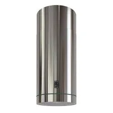 Cylindrical Brushed Steel Range Hood