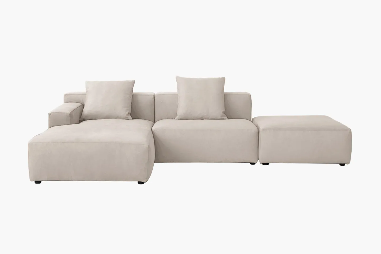 Marino Cream Fabric Modular Sectional Sofa