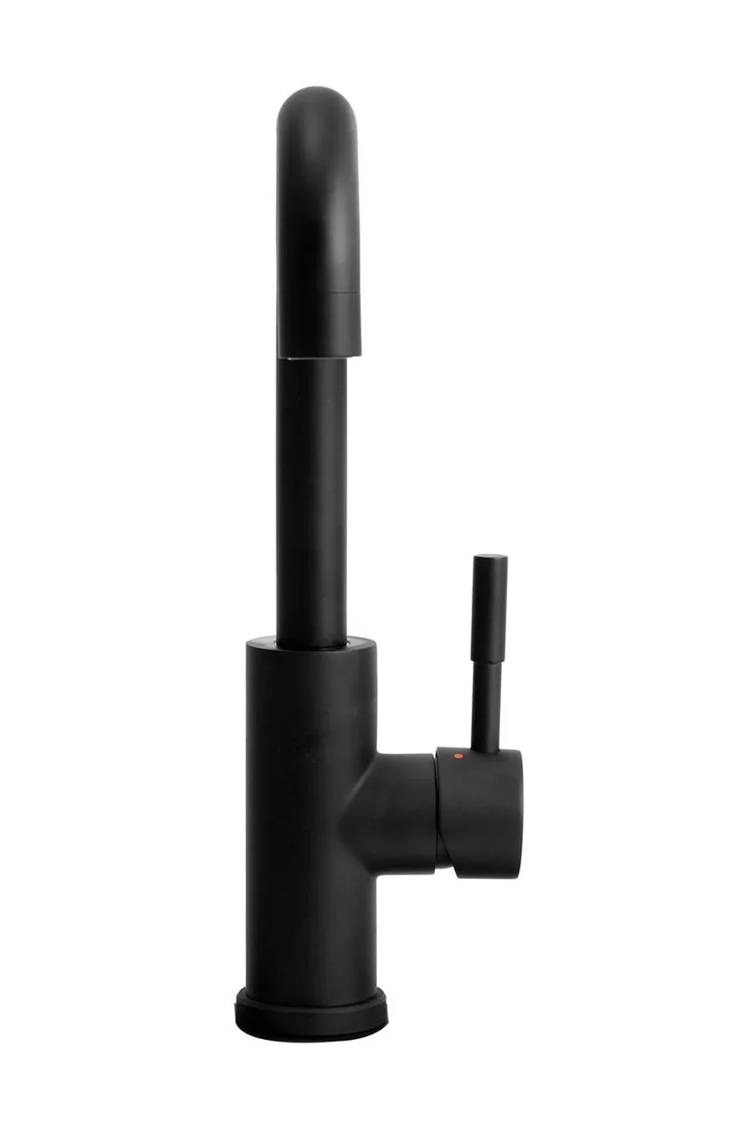 Matte Black Cylindrical Kitchen Faucet
