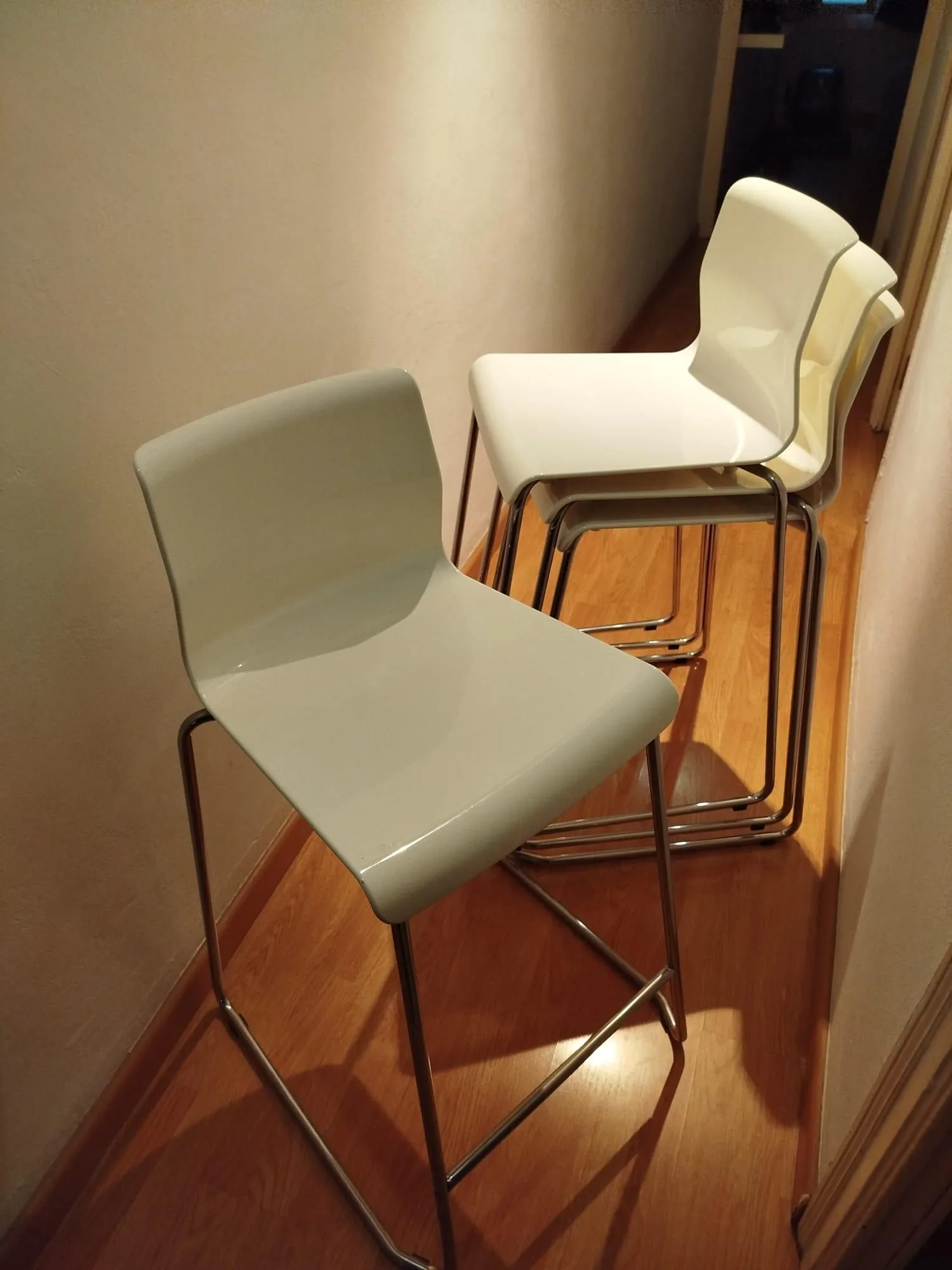 White Modern Bar Stool