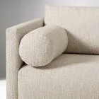Riggins Beige Textured Fabric Sofa