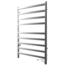 Kontour Modern Brushed Steel Heated Towel Rack