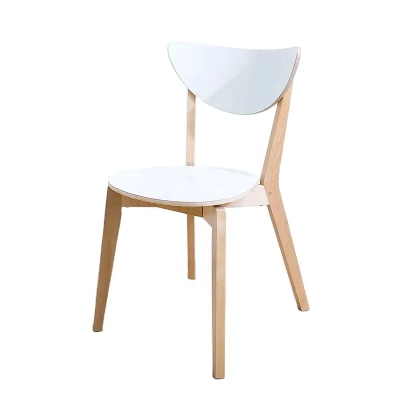Modern Nordic Minimalist White Dining Chair