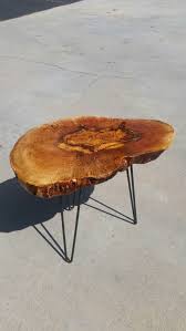Live Edge Wood Side Table