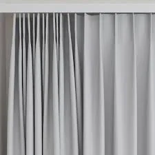Solid Gray Window Curtains