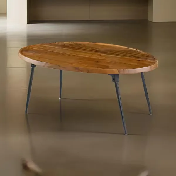 Oval Wood Coffee Table