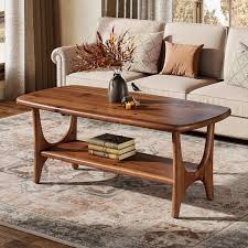 Solid Wood Rectangular Coffee Table