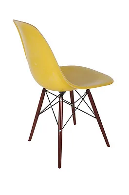 Yellow Mid-Century Modern Dining Chair