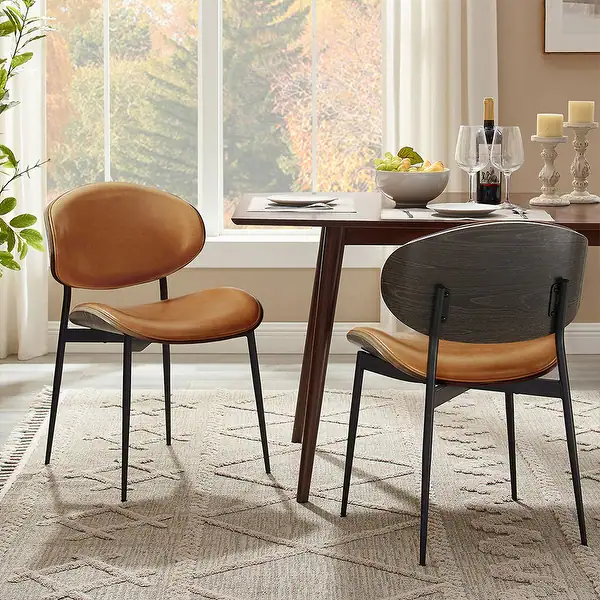 Mid-Century Modern Curved Dining Chair