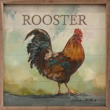 Raleigh The Rooster Framed Wall Art