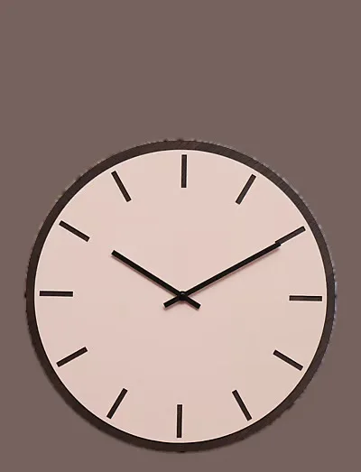 Minimalist Round Pink Wall Clock