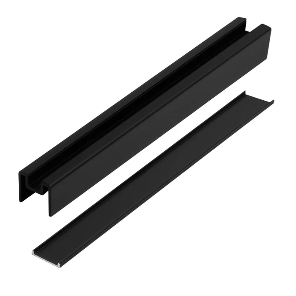 Matte Black Metal Track Rail