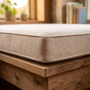 Minimalist Wood Upholstered Bench