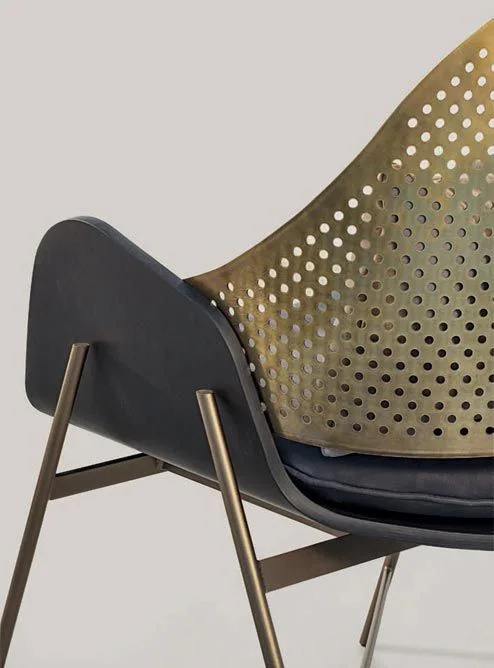 Roma Sculptural Accent Armchair