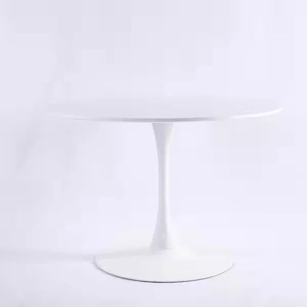 White Round Pedestal Dining Table