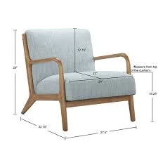 Novak Mid-Century Modern Upholstered Armchair