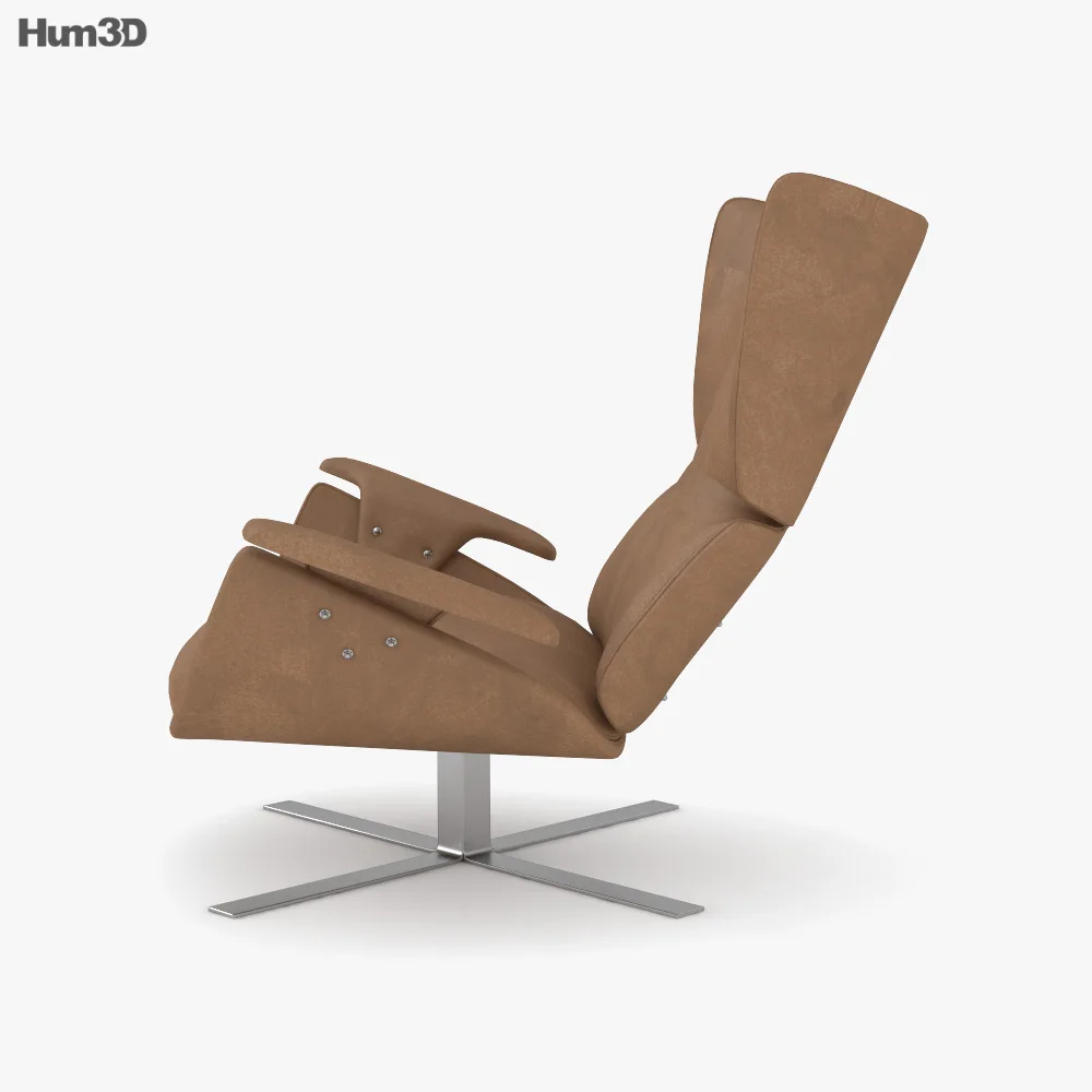 Jorge Zalszupin Paulistana Tan Suede Lounge Chair