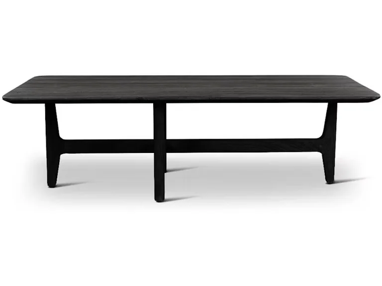 Dawn Black Rectangular Wood Coffee Table