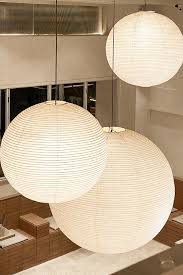 Ribbed Paper Lantern Pendant Light