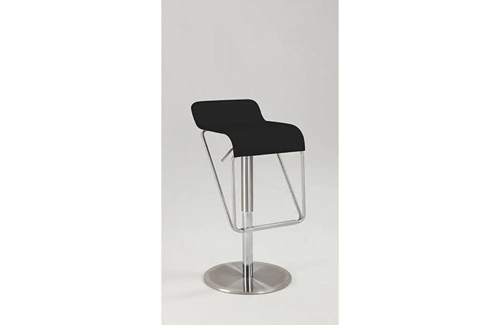 Jordan Black Adjustable Bar Stool