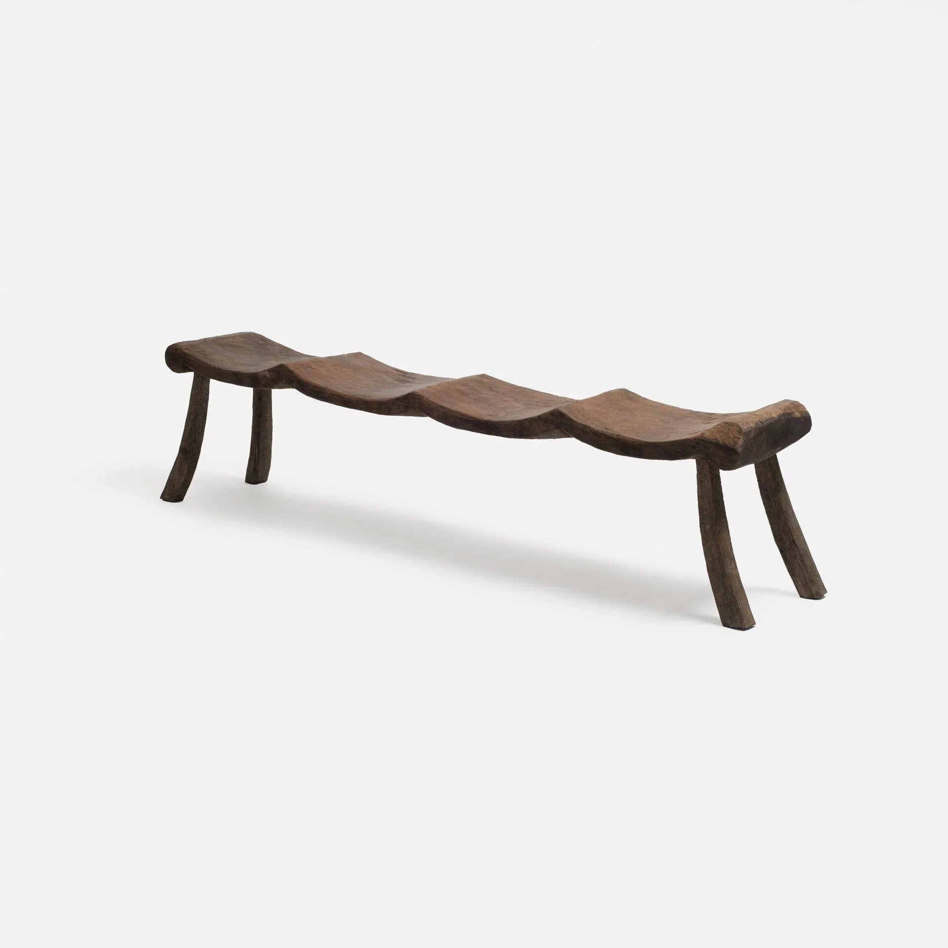 Organic Sculptural Wooden Bench