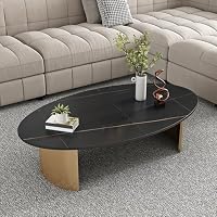 Oval Stone Coffee Table