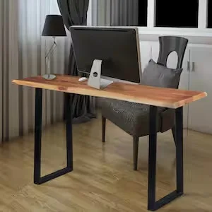 Natural Wood Rectangular Dining Table