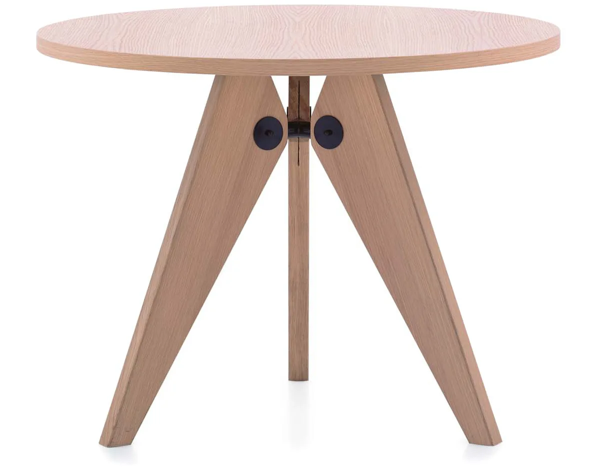 Gueridon Round Wood Dining Table