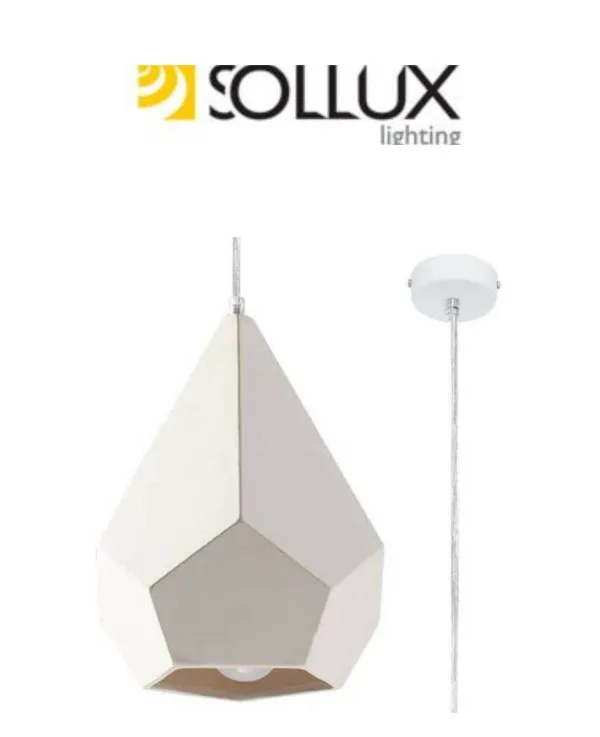 Pavlus White Ceramic Geometric Pendant Light