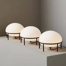 Aerelle Round Glass Table Lamp