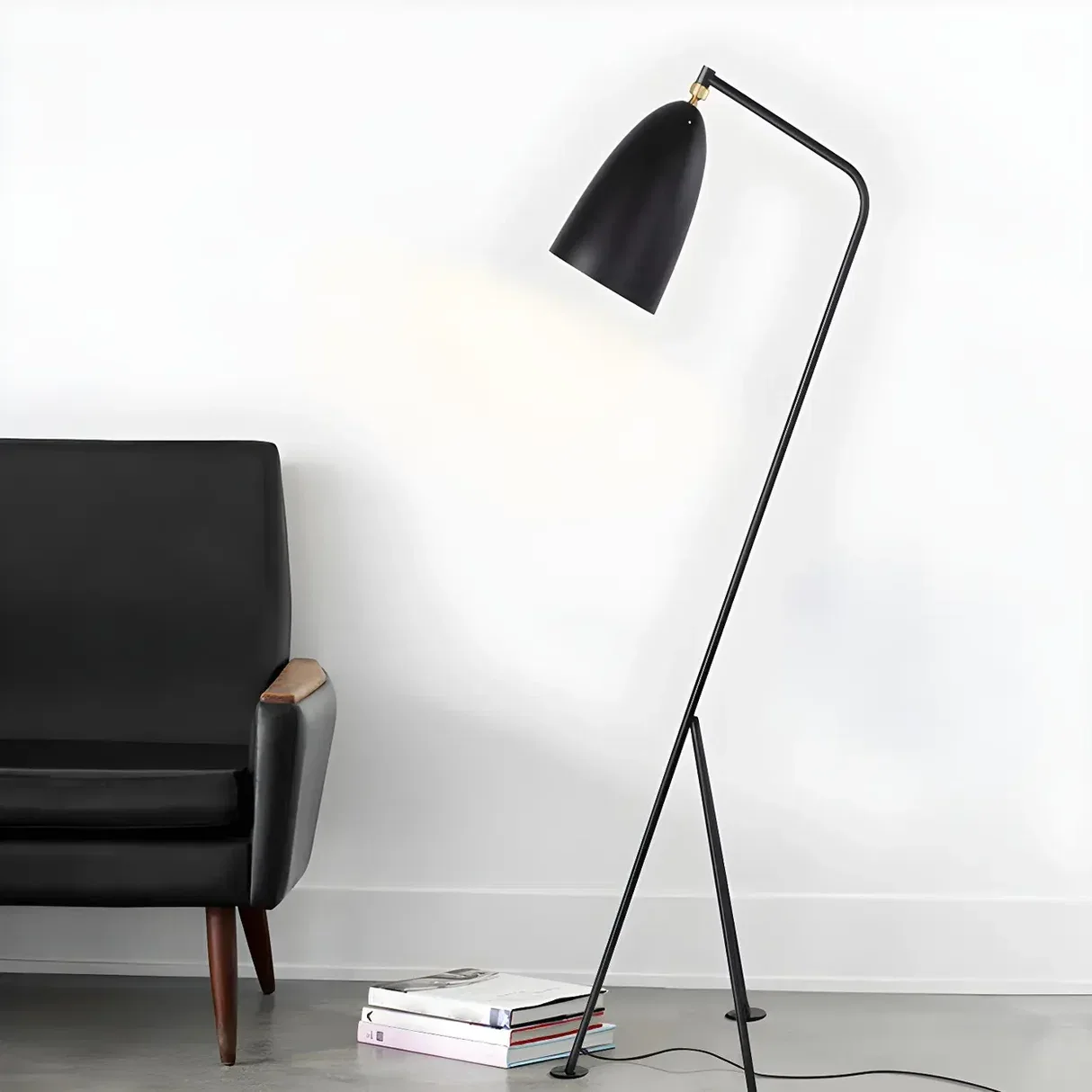 Matte Black Metal Floor Lamp