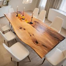 Solid Walnut Live Edge Dining Table