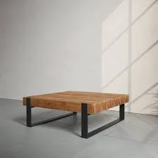 Urban Woodcraft Square Wood Coffee Table