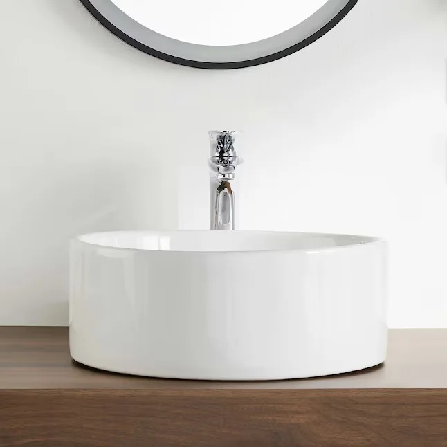 DeerValley Round Ceramic Vessel Sink