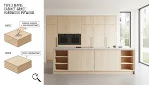 Natural Minimalist Kitchen Island