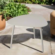 Beige Metal Coffee Table