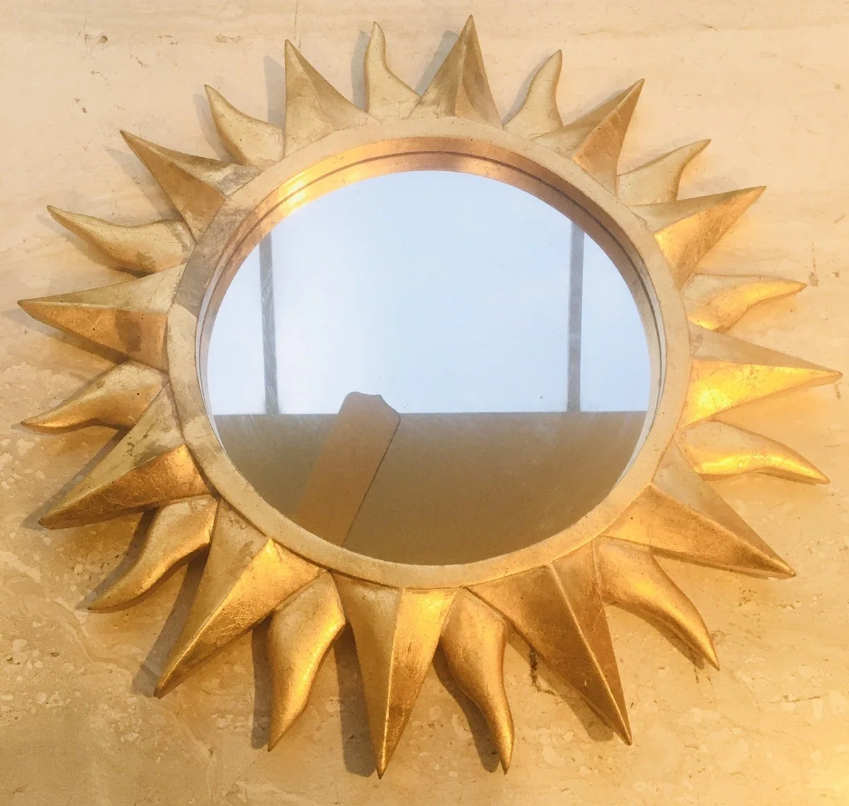 Gold Sunburst Wall Mirror